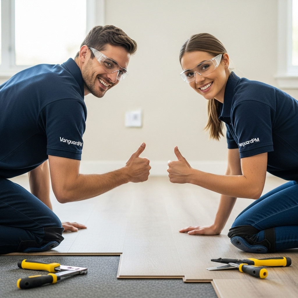 Professional flooring installation